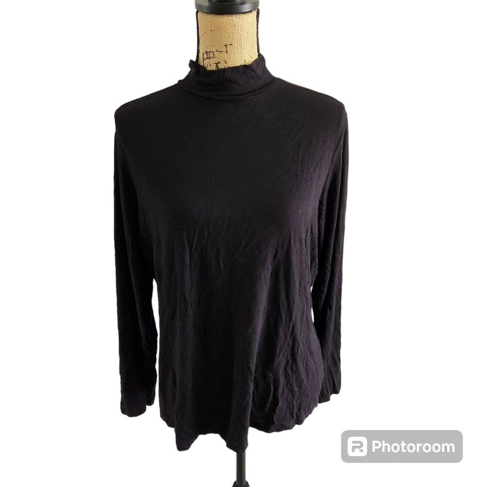 Dunnes Mock Neck Long Sleeve Base Layer Wmns SZ XL Winter Simple Everyday Casual